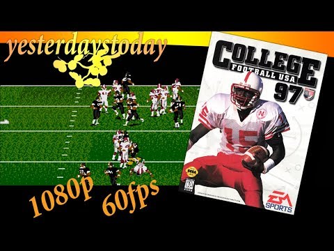 College Football USA 97 Gameplay (Mega Drive/Genesis) [HD 1080p @ 60fps]