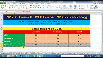 Excel Tricks : How to Group Worksheets and Edit Multiple Sheets at the Same Time in Microsoft Excel