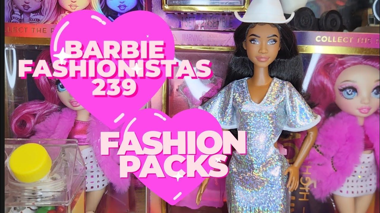 Open 3 Barbie Fashion Packs with me! 🛍 + Barbie Fashionistas 239 unboxing & review (adult collector)
