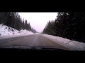 Rain turns to snow driving to Kitimat