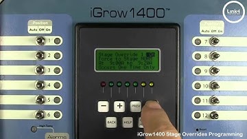 iGrow1400 Stage Overrides Programming