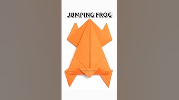 EASY ORIGAMI JUMPING FROG | Easy Origami For Kids