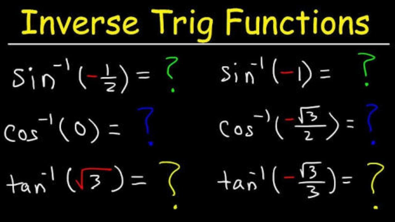 inverse trigonometric functions assignment edgenuity
