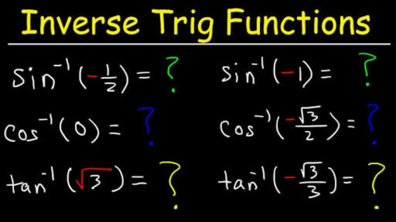 inverse trig functions problem solving