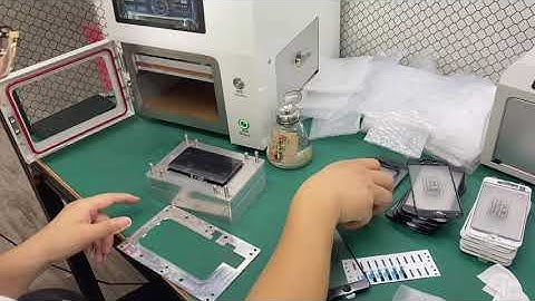iphone 8 repair with ymj mold and sameking lamination machine