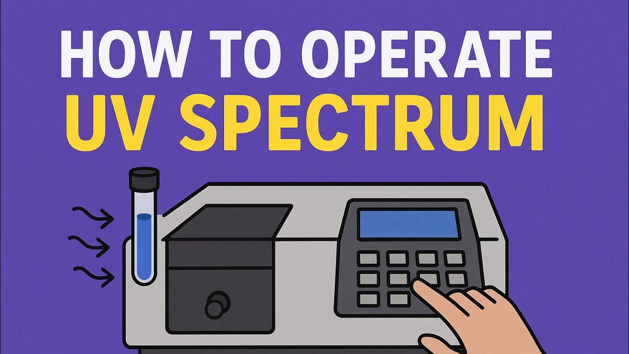 How to Operate a UV Spectrophotometer | Step-by-Step Guide for Pharmacy ...