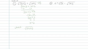 Solving Radical Equations - Sample Problem 6