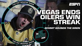GOLDEN NIGHT for Ty Schmit 🤩 Golden Knights END Oilers 16-game win streak 👀 | The Pat McAfee Show