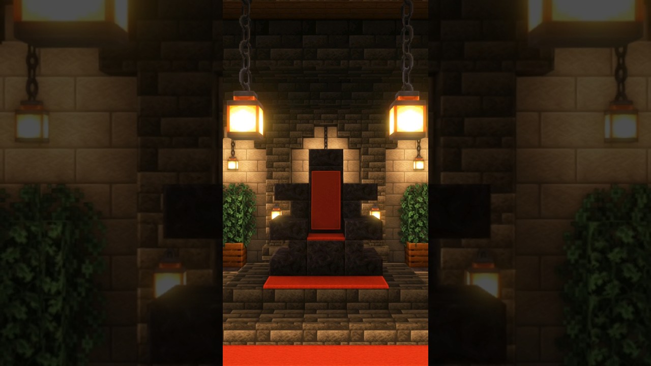 How To Build Stone And Deepslate Brick Ultimate Castle Interior Design In Minecraft 1.20 | 