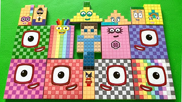 Looking for Numberblocks Puzzle Tetris NEW 1238 Space ASMR! Numberblocks Satisfying Video