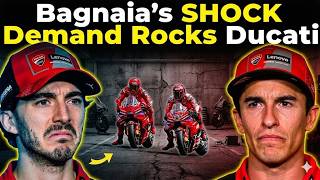 Bagnaia’s SHOCK Demand Rocks Ducati — MotoGP Garage in CHAOS! 😱🔥