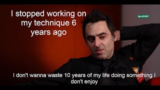 #Ronnie #Hendry Ronnie O'Sullivan interview by Stephen Hendry ITV.