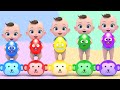 Jumping On The Bed Songs música colorida Learn Colors &amp; Sing A Song! Infantil Nursery Rhymes Songs