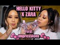 HELLO KITTY ZARA PERFUME UNBOXING, FIVE BELOW HELLO KITTY BUILD SETS, PR UNBOXING  &amp; VETERANS DINNER