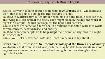 BBC Learning English   6 Minute English   16 When do you feel sleepy