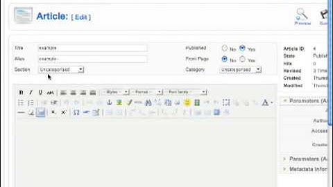 Joomla tutorial - How to Create Section and Category