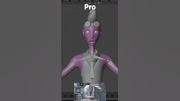 Noob vs Pro: Animating a Character in Blender! #3d #blender #3danimation #jaggustudio