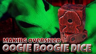 making oversized oogie boogie dice youtube