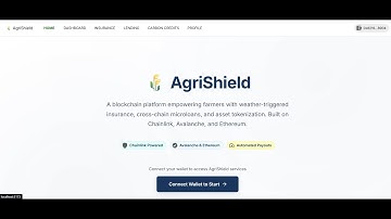 Chromium Chainlink Hackathon - AgriShield Website Demo