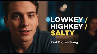 LOWKEY, HIGHKEY & SALTY — Real English Slang You Hear Everywhere | Word Flow Stories