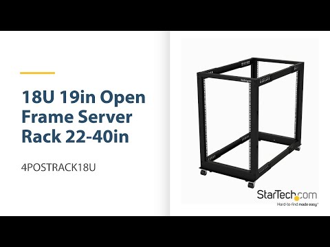 18U 19" Open Frame Server Rack | 4POSTRACK18U