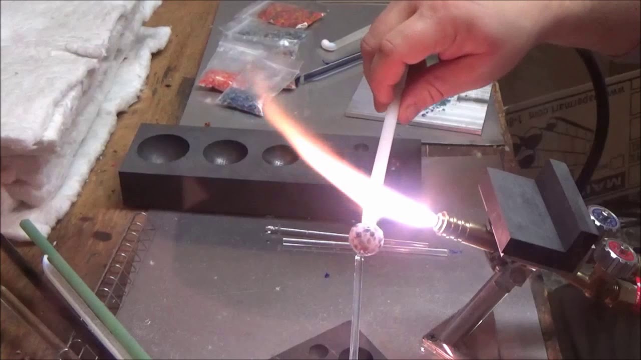 Devardi Glass Marble Making Using a Graphite Marble Mold YouTube