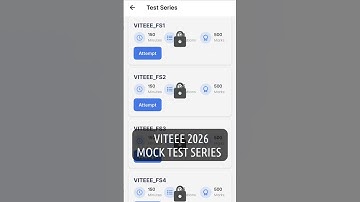 VITEEE 2026 Mock Test Series – Practice with Latest Exam Pattern | #shorts