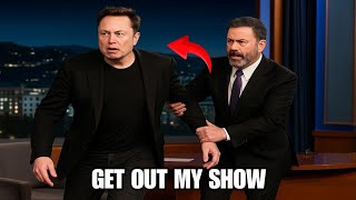 Jimmy Kimmel Kicks elon musk Off His Show  But What He Does Next Stuns the Whole Studio