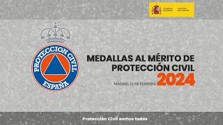 Acto de entrega de Medallas al merito de Protección Civil