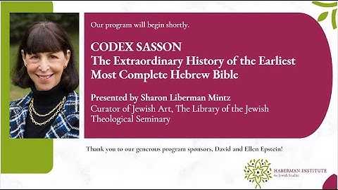 Codex Sassoon: The Extraordinary History of the Earliest Most Complete Hebrew Bible