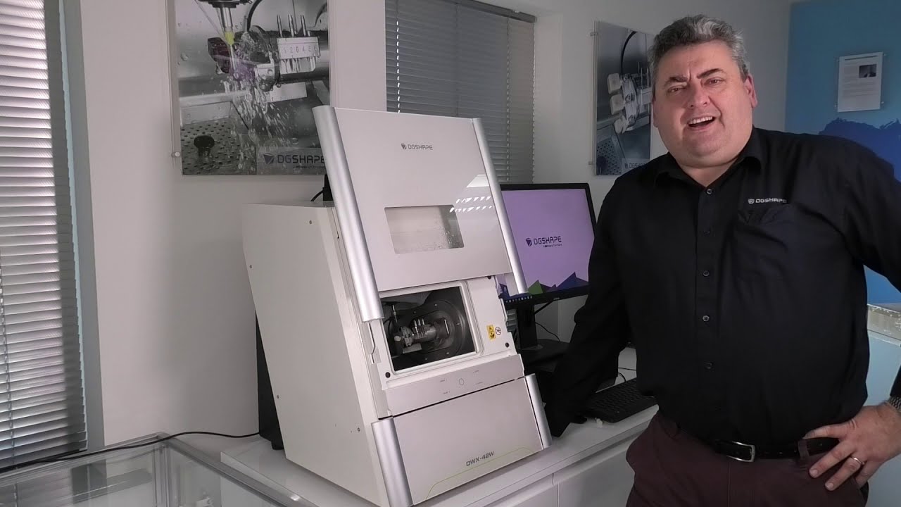 DGSHAPE DWX 42W Wet Dental Milling Machine DEMO YouTube