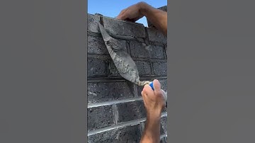 the process of installing bricks to make a wall #construction #popular #brick #shorts