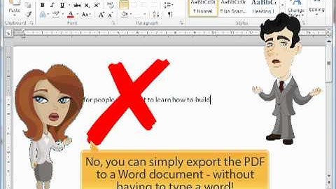 Adobe Acrobat - Export to Word