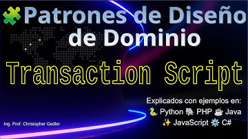 🧩 Patrones de Diseño de Dominio - Patrón Transaction Script
