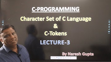 C Characters Set | C Tokens | PART - 3