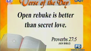 Verse of the Day: Open rebuke is better than secret love