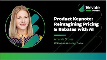 Product Keynote: Reimagining Pricing & Rebates with AI