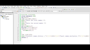 Program to find GCD and LCM of two numbers