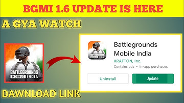 A GYA HAMARA BGMI KA 1.6.0 UPDATE||BGMI 1.6.0 UPDATE DAWNLOAD LINK||BGMI 1.6 UPDATE DAWNLOAD||