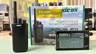 Безлицензионная Радиостанция Sirus F11 С Портом Usb Type C