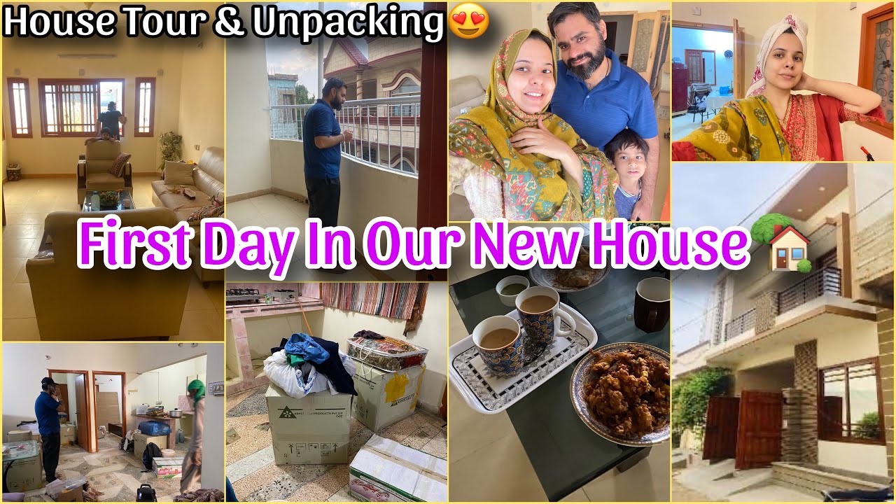 Moving To Our New House🏡 House Tour😍| MOVING VLOG - YouTube