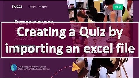Quizizz : Part-03 Importing a quiz from Spreadsheet in Quizizz