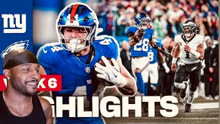 Philadelphia Eagles vs New York Giants Game Highlights | 2025 NFL Season Week 6 Reaction!