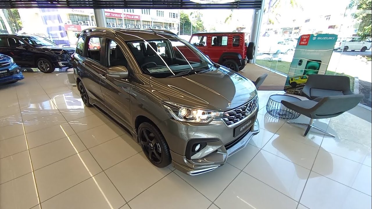 Suzuki Ertiga GLX facelift (NC) grey 1.5 4AT walkaround exterior and ...