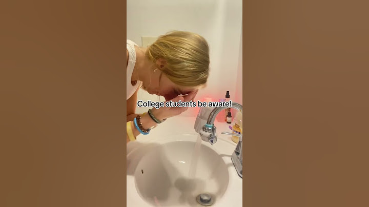 College students are breaking out in acne like crazy because of how old the water lines in their dor