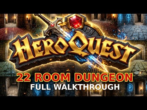 HeroQuest Board Game: Realistic 3D Full Dungeon Walkthrough