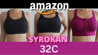 Amazon Syrokan High Support Sports Bras Small 32C Unsponsored