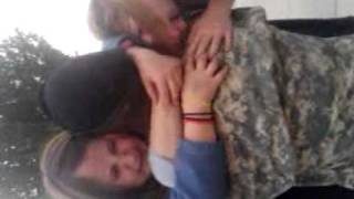 Dakota comes home from the Army, surprise!