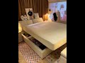 リモコンでベッドが動く！？収納も抜群な神アイテム✨#storagebed #bedroomideas #multifunctionalfurniture #cozyroom #home #shorts