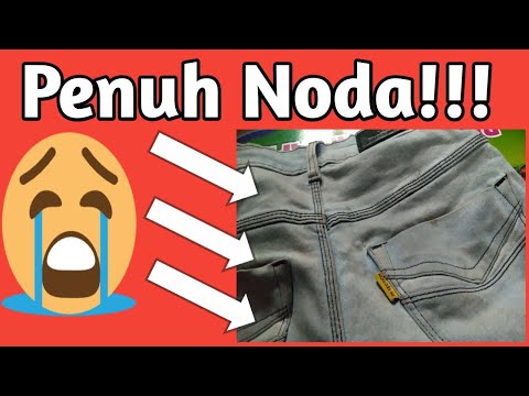 CARA MENGHILANGKAN NODA KOTOR DI CELANA JEANS